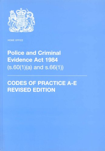 Beispielbild fr Codes of Practice (Police and Criminal Evidence Act 1984) zum Verkauf von WorldofBooks