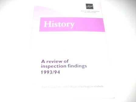 9780113500505: Mathematics 1993/94: A Review of Inspection Findings (Mathematics: A Review of Inspection Findings)