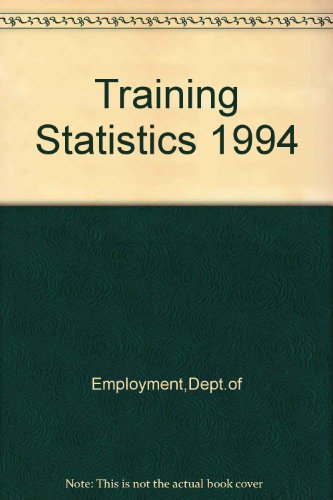 Beispielbild fr Training Statistics: 1994 zum Verkauf von Phatpocket Limited