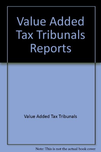 9780113800636: Value Added Tax Tribunals Reports