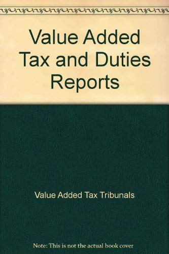 9780113800988: Value Added Tax and Duties Reports