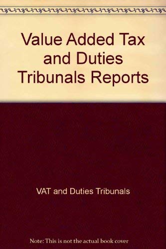 9780113801015: Value Added Tax and Duties Reports