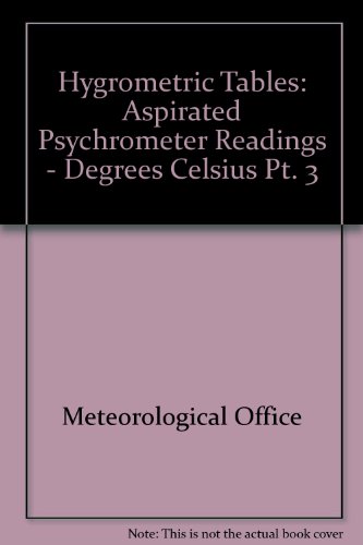 9780114001490: Aspirated Psychrometer Readings - Degrees Celsius (Pt. 3) (Hygrometric Tables)