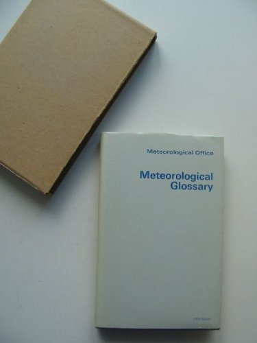 9780114002084: Meteorological glossary (Met.0.842)