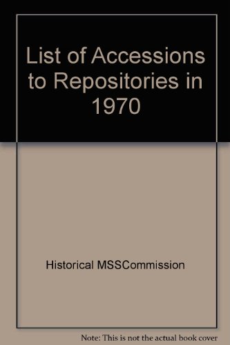 9780114400361: List of Accessions to Repositories in