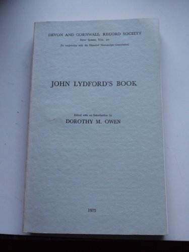 Beispielbild fr John Lydford's Book zum Verkauf von Blackwell's
