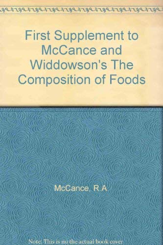 Stock image for McCance and Widdowson's: The Composition of Food/Supplement for sale by MusicMagpie