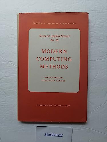 Stock image for Modern computing methods (Notes on Applied Science no.16) for sale by A Squared Books (Don Dewhirst)