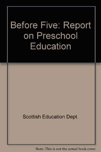 9780114906788: Before Five: Report on Preschool Education