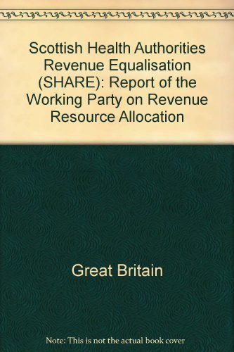 Report of the Working Party on Revenue Resource Allocation (9780114915049) by Great Britain