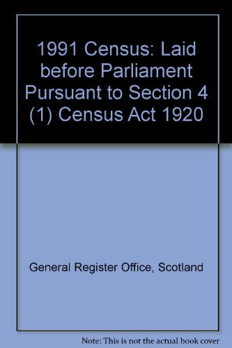 9780114942502: Laid before Parliament Pursuant to Section 4 (1) Census Act 1920 (1991 Census)