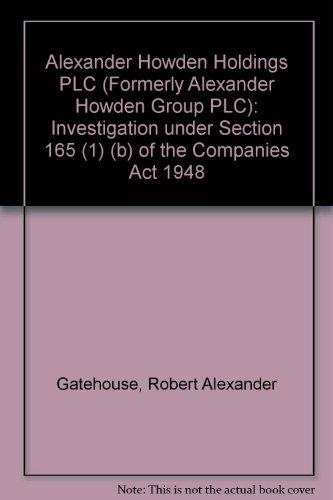 9780115152597: Investigation under Section 165 (1) (b) of the Companies Act 1948