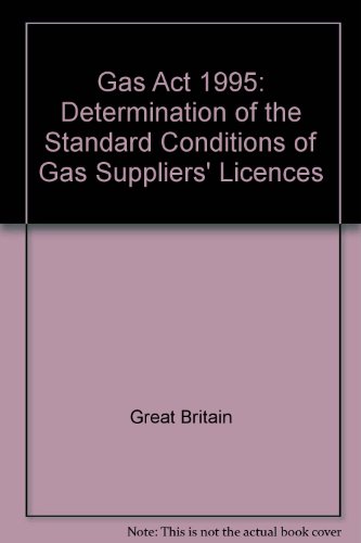 9780115154089: Determination of the Standard Conditions of Gas Suppliers' Licences
