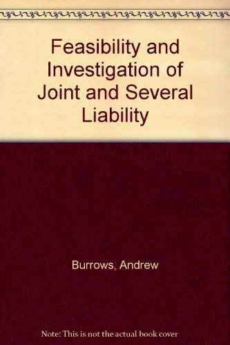 Beispielbild fr Feasibility and investigation of joint and several liability zum Verkauf von AwesomeBooks