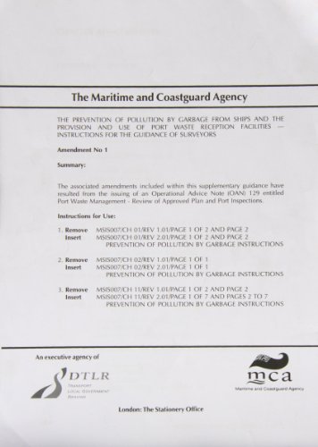 9780115523366: The prevention of pollution by garbage from ships and the provision and use of port waste reception facilities: instructions for the guidance of surveyors