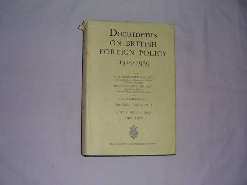 9780115915178: Documents on British foreign policy, 1919-1939