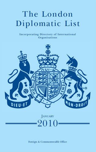 9780115917950: London Diplomatic List: January 2010
