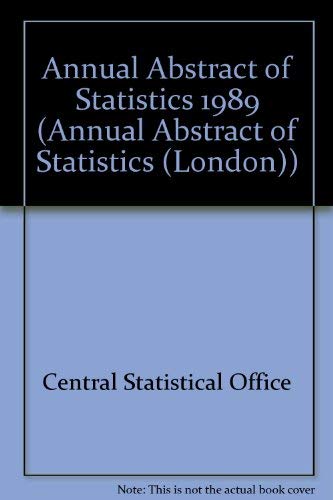 9780116203465: Annual Abstract of Statistics: No. 125, 1989