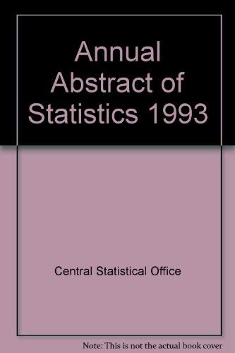 Beispielbild fr Annual Abstract of Statistics 1993. HMSO zum Verkauf von SAVERY BOOKS