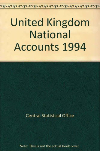 9780116206527: United Kingdom National Accounts: The Blue Book 1994