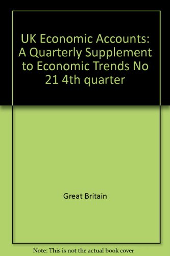 Stock image for UK Economic Accounts: a Quarterly Supplement to Economic Trends for sale by Phatpocket Limited