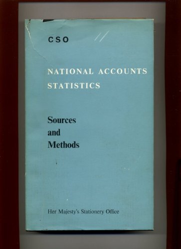 9780116300614: National accounts statistics: Sources and methods