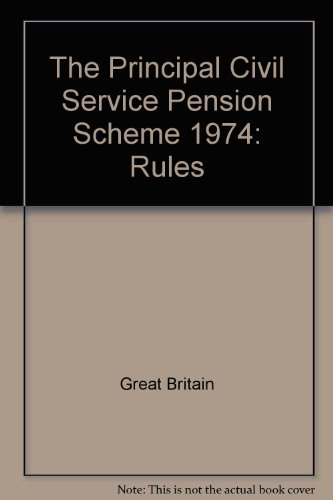 9780116304483: Civil Service pension scheme: The principal Civil Service pension scheme, 1974, rules