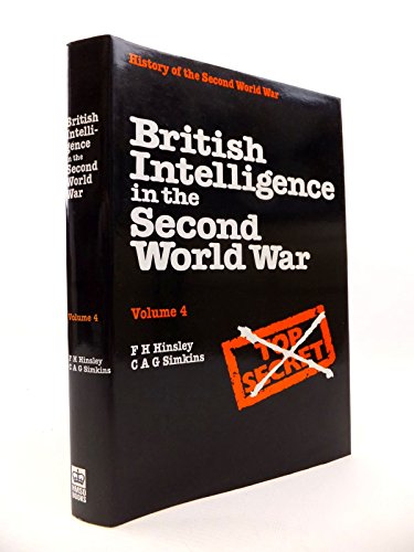 9780116309525: Security and Counter-intelligence (v. 4) (History of the Second World War S.)