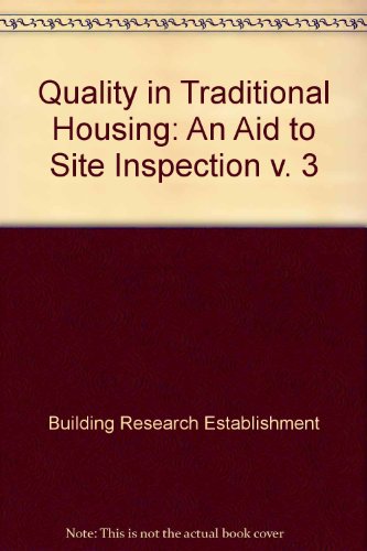 9780116707727: An Aid to Site Inspection (v. 3) (Quality in Traditional Housing)