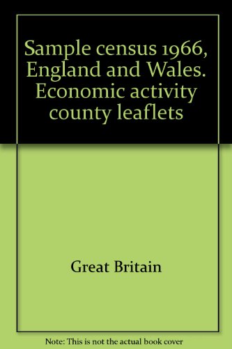9780116900623: Sample census 1966, England and Wales. Economic activity county leaflets