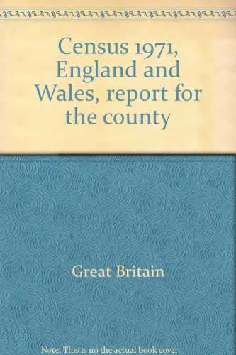 Stock image for Census 1971, England and Wales, report for the county for sale by Phatpocket Limited
