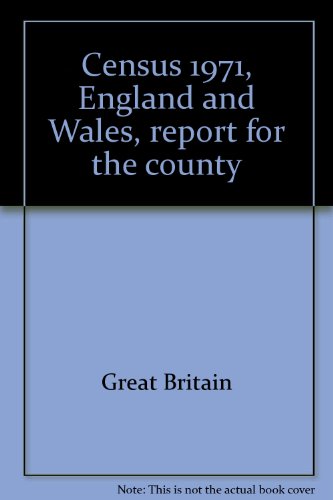 Stock image for Census 1971, England and Wales, report for the county for sale by Phatpocket Limited