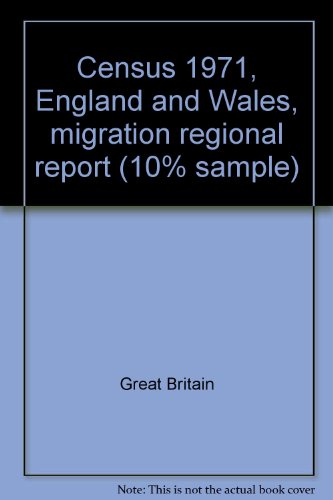 9780116905154: Census 1971, England and Wales, migration regional report (10% sample)