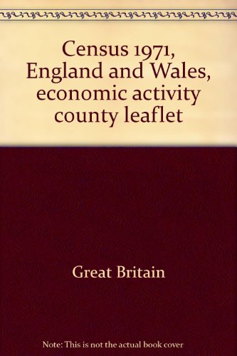 Stock image for Census 1971, England and Wales, economic activity county leaflet for sale by Phatpocket Limited