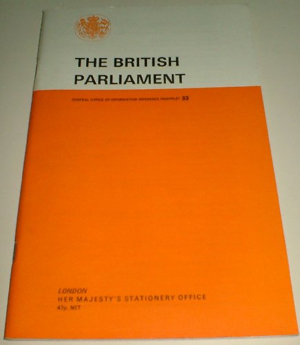 Beispielbild fr British Parliament (Reference Pamphlet) zum Verkauf von AwesomeBooks