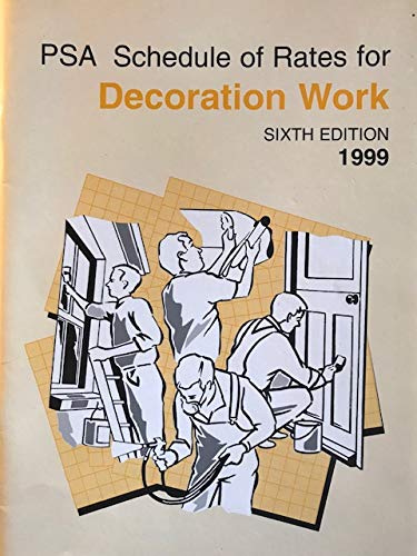 9780117021570: PSA schedule of rates for decoration work