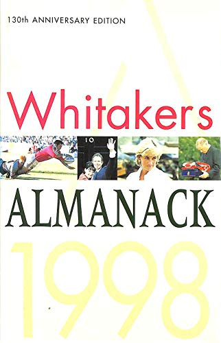 Stock image for Whitaker's Almanack. 130th Edition. 1998 for sale by Barter Books Ltd