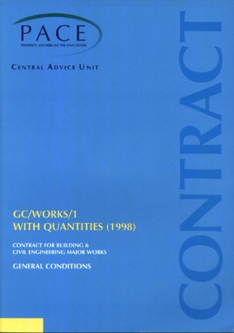 Stock image for GC Works 1: General Conditions with Bills of Quantities, 1998 - Contract for Building and Civil Engineering Major Works Pt. 1 for sale by WorldofBooks