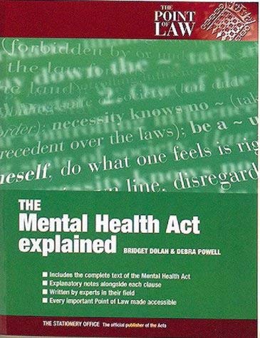 Imagen de archivo de The Mental Health Act, Explained a la venta por Better World Books Ltd