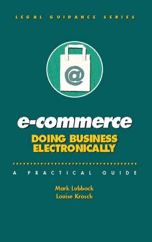 Imagen de archivo de E-commerce: Doing Business Electronically a la venta por Ammareal