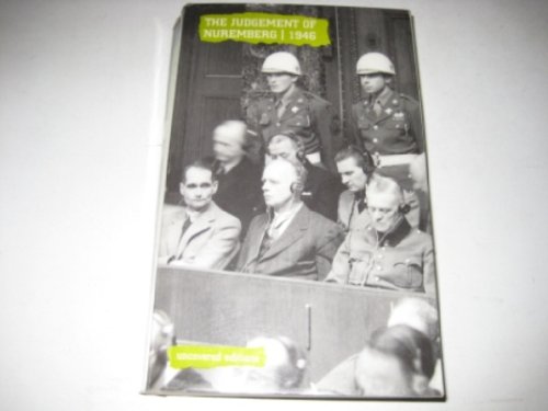 Stock image for The Judgment at Nuremburg, 1946 (Uncovered Editions) for sale by Half Price Books Inc.