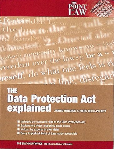 9780117024922: The 1998 Data Protection Act Explained (Point of Law S.)