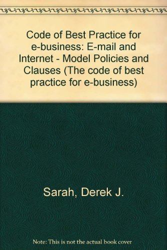 E-mail and Internet (9780117025097) by Sarah, Derek J.; Carr, Robert