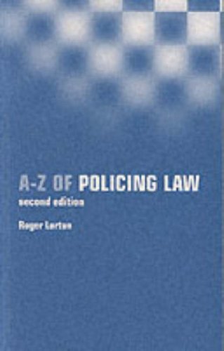 Imagen de archivo de A-Z of policing law a la venta por WorldofBooks
