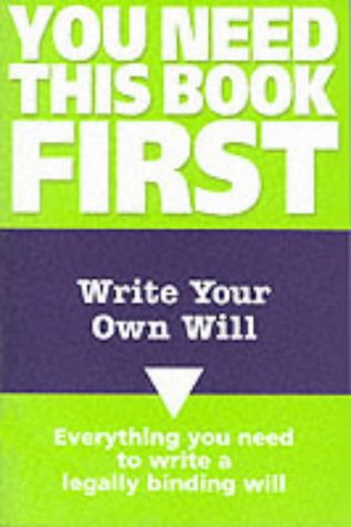 Stock image for Write Your Own Will (You Need This Book First S.) for sale by Goldstone Books