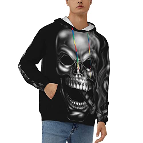 9780117064102: The Skeleton Hoodies Music Fans Band Pockets Pullover Sweatshirts Black