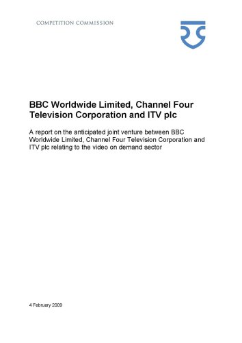 Imagen de archivo de BBC Worldwide Limited, Channel Four Television Corporation and Itv Plc: Competition Commission Report a la venta por Phatpocket Limited