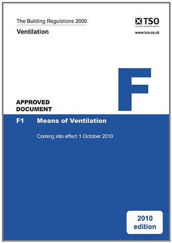 9780117068490: The Building Regulations 2000: approved document, F: Ventilation (International Atomic Energy Agency Safety Standards)