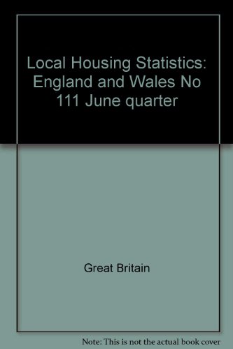 9780117530904: England and Wales (No 111 June quarter) (Local Housing Statistics)