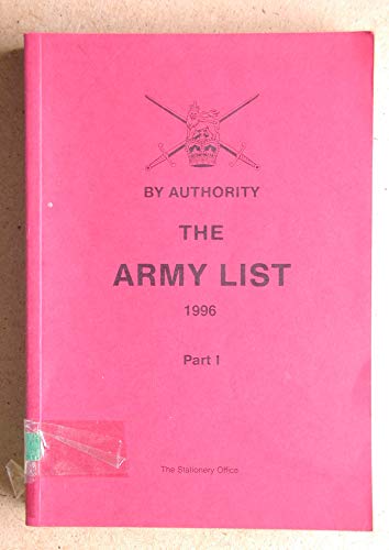 9780117728462: The Army List 1996
